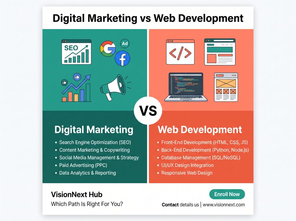 Digital Marketing vs Web Development