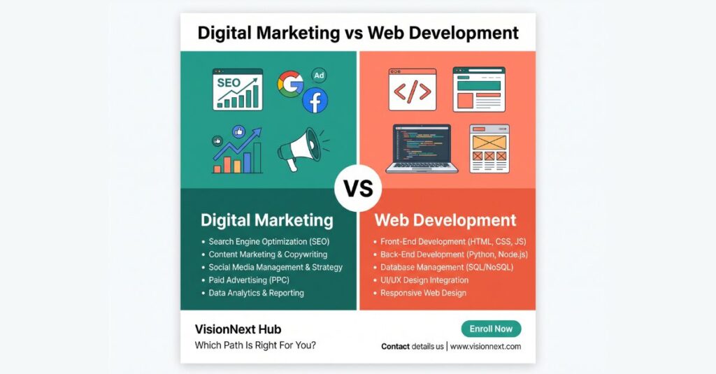 Digital Marketing vs Web Development